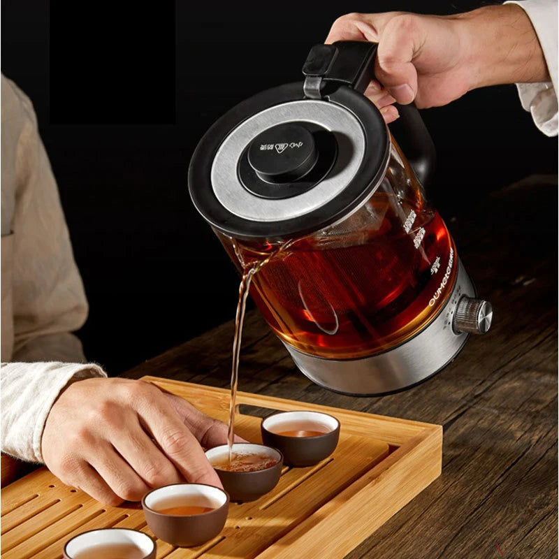 2025 oumete Multifunctional health pot household intelligent decocting tea maker portable glass small electric heating kettle