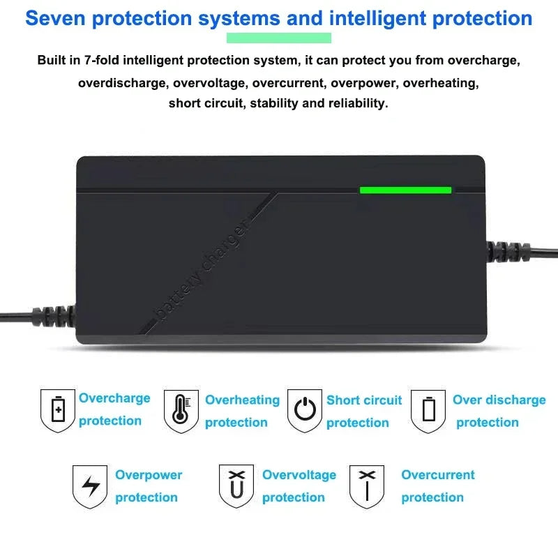 36V 48V 52V 60V 72V Charger 2A 3A 5A Intelligent Fast Charging