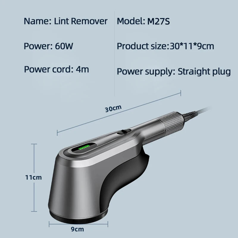 60W Professional Hairball Trimmer Commercial Lint Remover Spool Machine Clothes Electric Lint Remover Dry Cleaners Shaving Balls